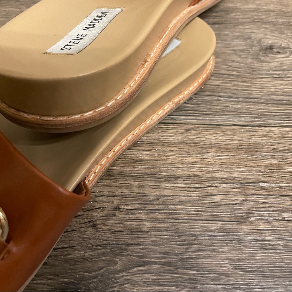 Steve Madden Sandals/Slides Color Hue Cognac As R… - image 3
